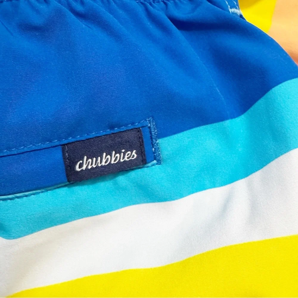 Chubbies The Newports Striped Swim Trunk 4” XXL